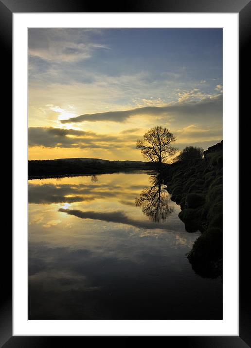 Crook O' Lune Reflections Framed Mounted Print by Jason Connolly