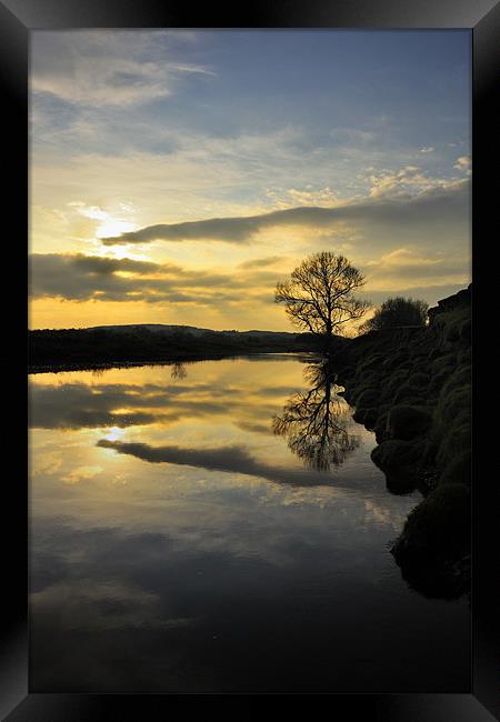Crook O' Lune Reflections Framed Print by Jason Connolly