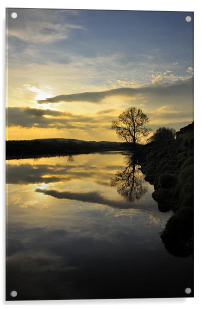 Crook O' Lune Reflections Acrylic by Jason Connolly