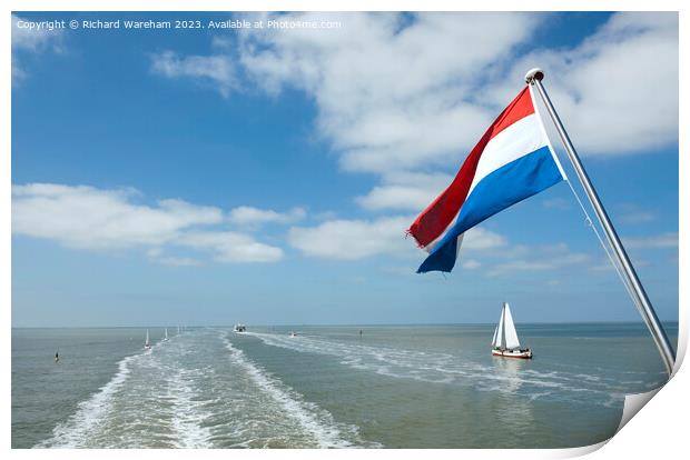 Wadden Sea Friesland Print by Richard Wareham