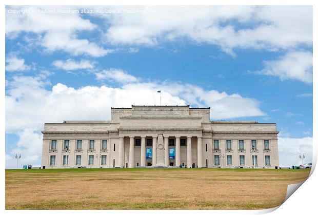 Auckland War Memorial Museum Print by Richard Wareham