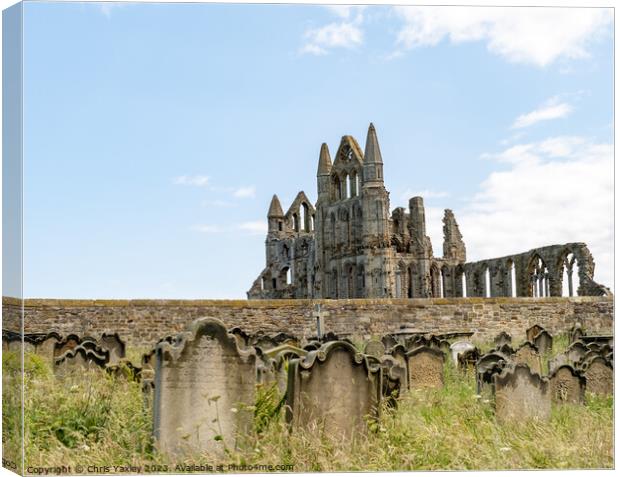 Whitby Abbey Canvas Print by Chris Yaxley