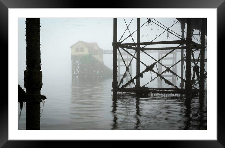Mumbles pier in Swansea Framed Mounted Print by Leighton Collins