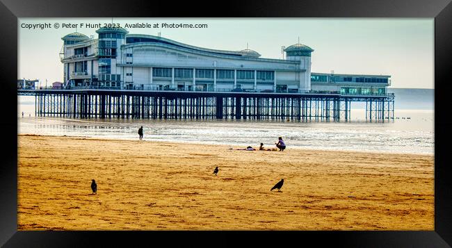 Tranquility On The Beach Framed Print by Peter F Hunt