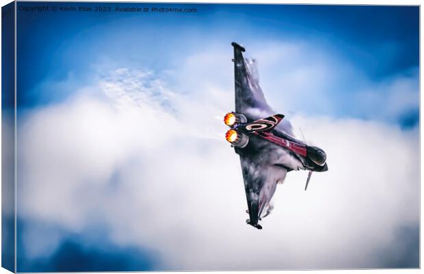Dynamic Display of Typhoon Eurofighter's Strength Canvas Print by Kevin Elias