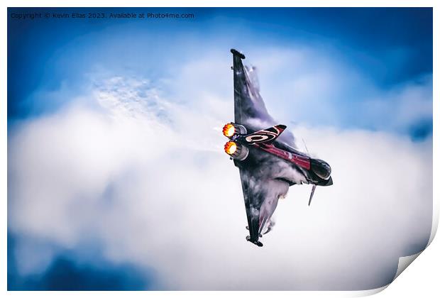 Dynamic Display of Typhoon Eurofighter's Strength Print by Kevin Elias