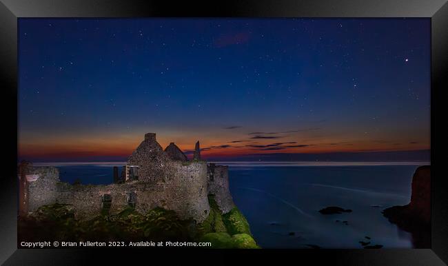 Dunluce Castle Framed Print by Brian Fullerton