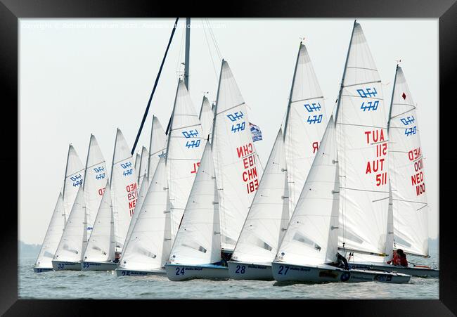 ISAF Sailing World Cup Delta Lloyd Regatta - Medemblik NL Framed Print by Richard Wareham