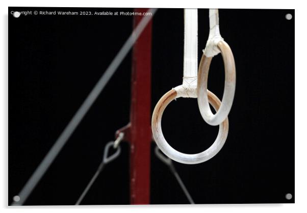 Gymnastics / turnen apparatus Rings Acrylic by Richard Wareham