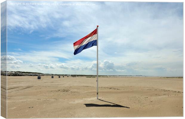 Summer in Holland - A day at the beach Canvas Print by Richard Wareham