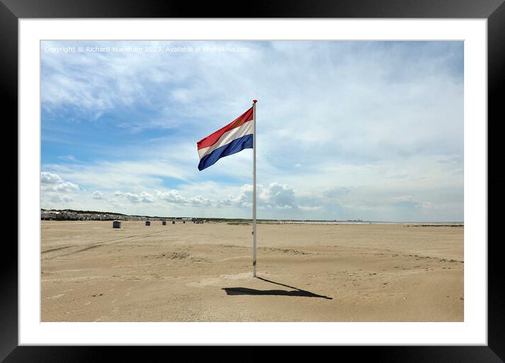 Summer in Holland - A day at the beach Framed Mounted Print by Richard Wareham