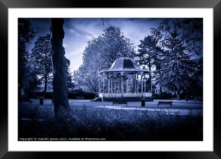 band stand Framed Mounted Print by malcolm james