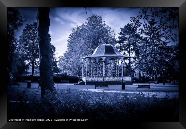 band stand Framed Print by malcolm james
