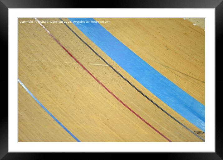  GV General view track, velodrome. Framed Mounted Print by Richard Wareham