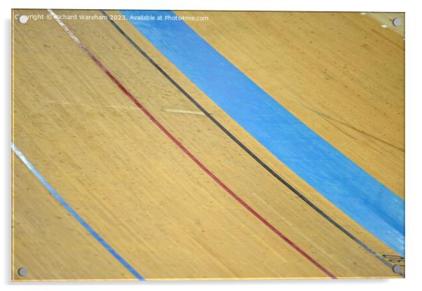  GV General view track, velodrome. Acrylic by Richard Wareham