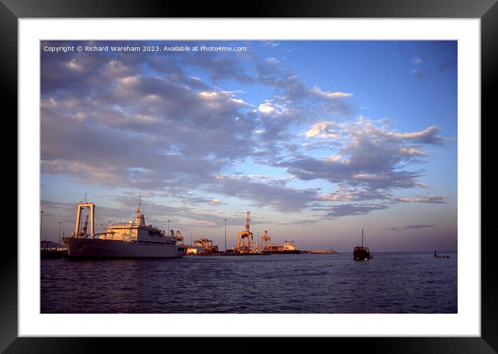 Muscat Harbour Framed Mounted Print by Richard Wareham