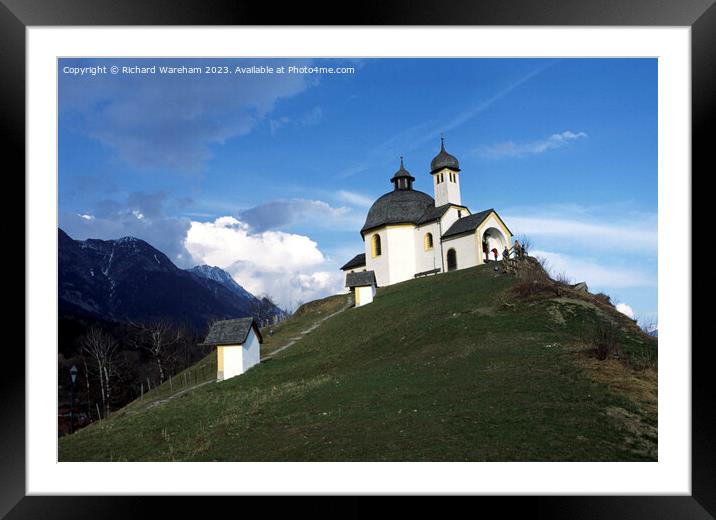 Kalvalrienbergkapelle Innsbruck Framed Mounted Print by Richard Wareham