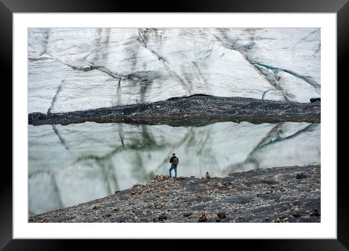 Glacier Framed Mounted Print by Richard Wareham