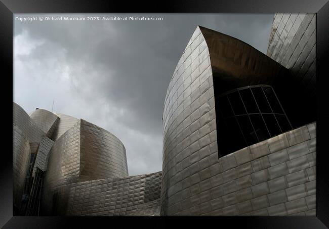 Bilbao Spain  Guggenheim museum Framed Print by Richard Wareham