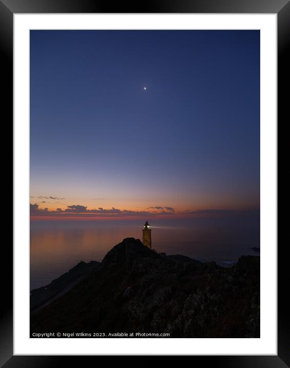 Start Point Lighthouse Framed Mounted Print by Nigel Wilkins