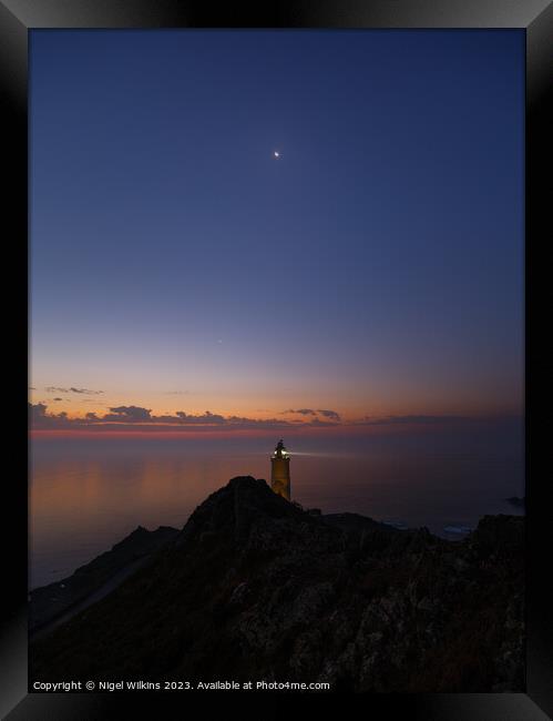 Start Point Lighthouse Framed Print by Nigel Wilkins