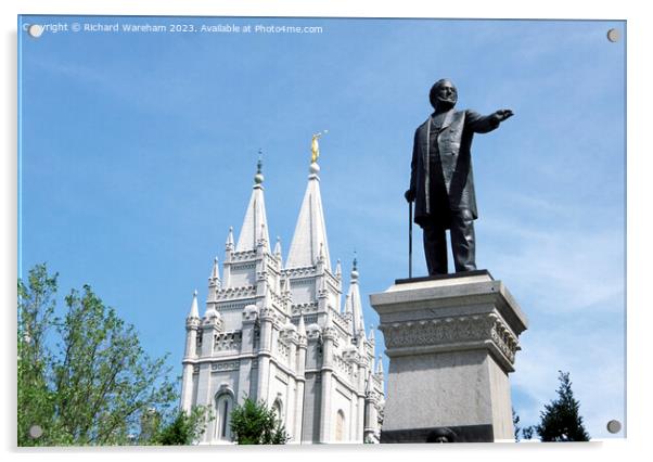 Statue of Brigham Young Acrylic by Richard Wareham