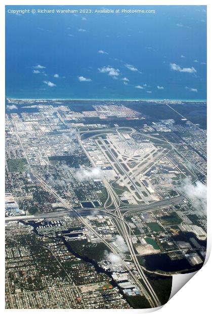 Fort Lauderdale Airport Print by Richard Wareham
