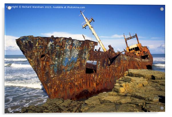 Shipwreck Transkei Acrylic by Richard Wareham