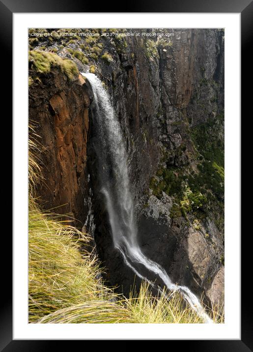 Tugela Falls Framed Mounted Print by Richard Wareham
