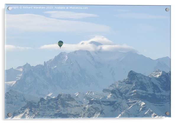 Mont Blanc Acrylic by Richard Wareham