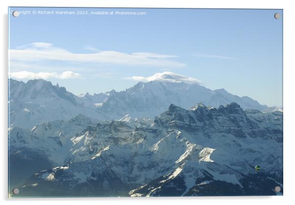 Mont Blanc Acrylic by Richard Wareham