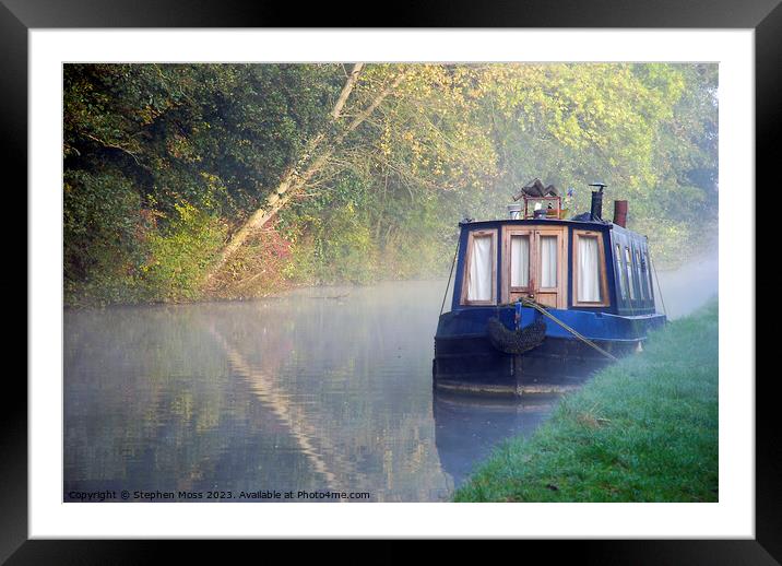 Moored. Framed Mounted Print by Stephen Moss