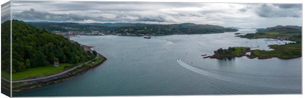 Entrance to Oban Canvas Print by Apollo Aerial Photography