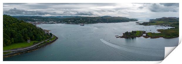 Entrance to Oban Print by Apollo Aerial Photography