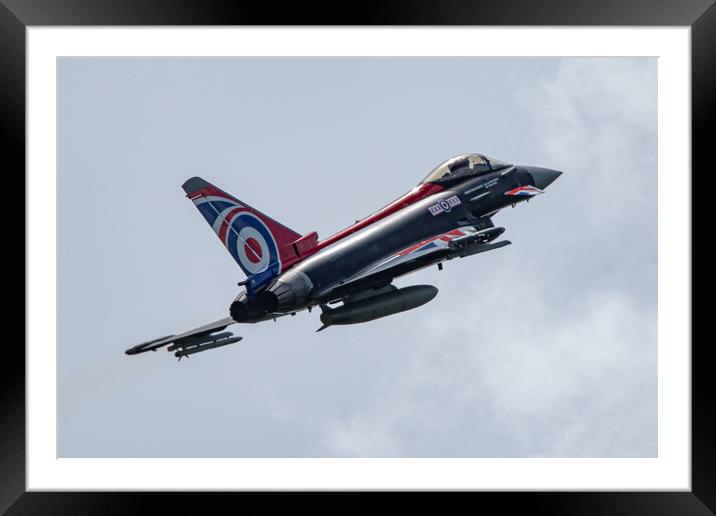 RAF Typhoon Blackjack Framed Mounted Print by J Biggadike