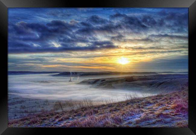 Hope Valley Sunrise  Framed Print by Darren Galpin