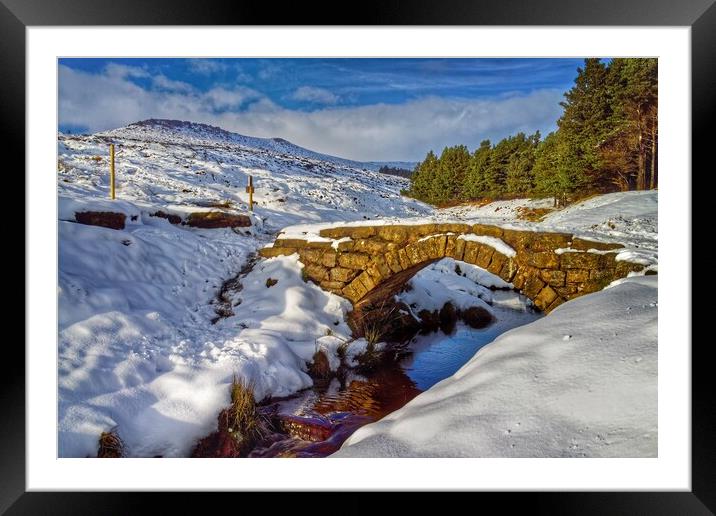  Burbage Valley Packhorse Bridge  Framed Mounted Print by Darren Galpin