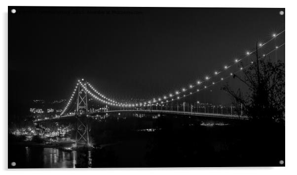 Lions Gate Bridge Mono Acrylic by rawshutterbug 