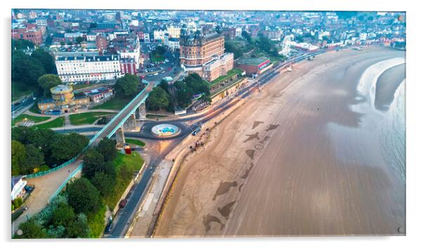 Scarborough at Dawn Acrylic by Tim Hill