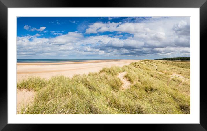 Holham beach panorama Framed Mounted Print by Jason Wells