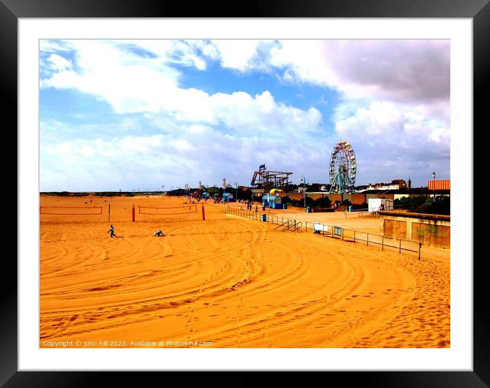 Dawn's Embrace at Skegness Beach Framed Mounted Print by john hill