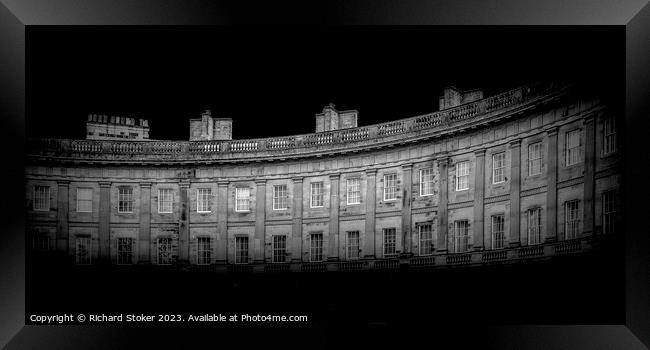 Spotlight On The Crescent  Framed Print by Richard Stoker