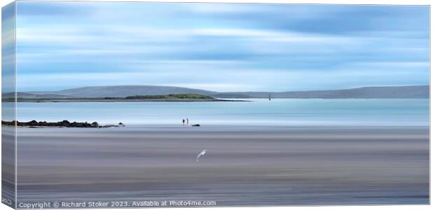 Peace On Galway Bay Canvas Print by Richard Stoker