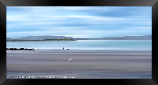 Peace On Galway Bay Framed Print by Richard Stoker
