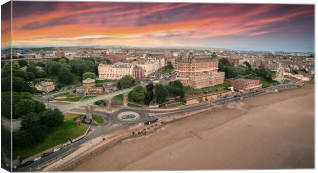 Scarborough Grand Hotel Canvas Print by Apollo Aerial Photography