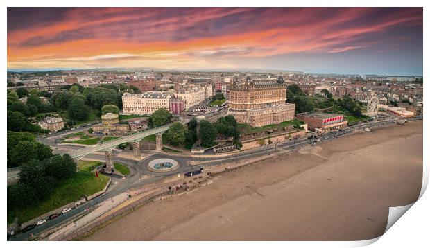 Scarborough Grand Hotel Print by Apollo Aerial Photography
