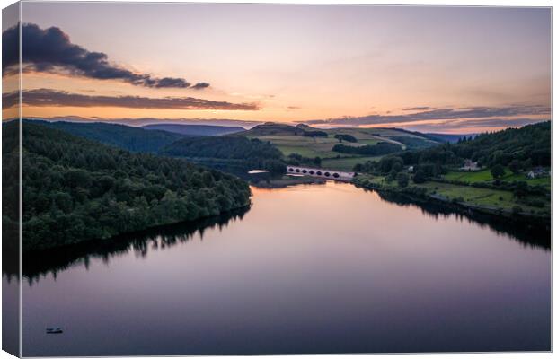 Ladybower Views Canvas Print by Apollo Aerial Photography