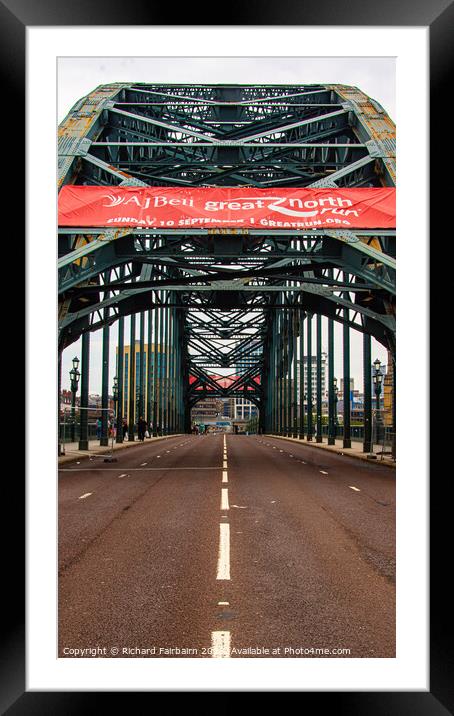 Tyne Bridge  Framed Mounted Print by Richard Fairbairn