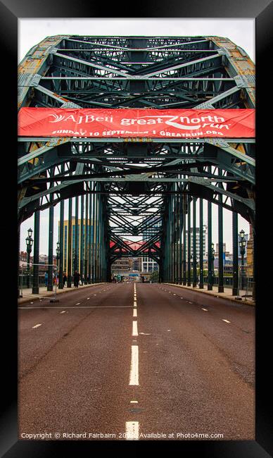 Tyne Bridge  Framed Print by Richard Fairbairn
