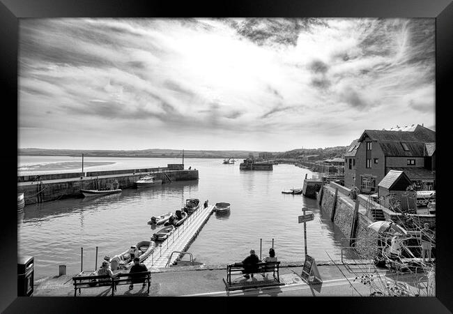Padstow Cornwall Framed Print by kathy white